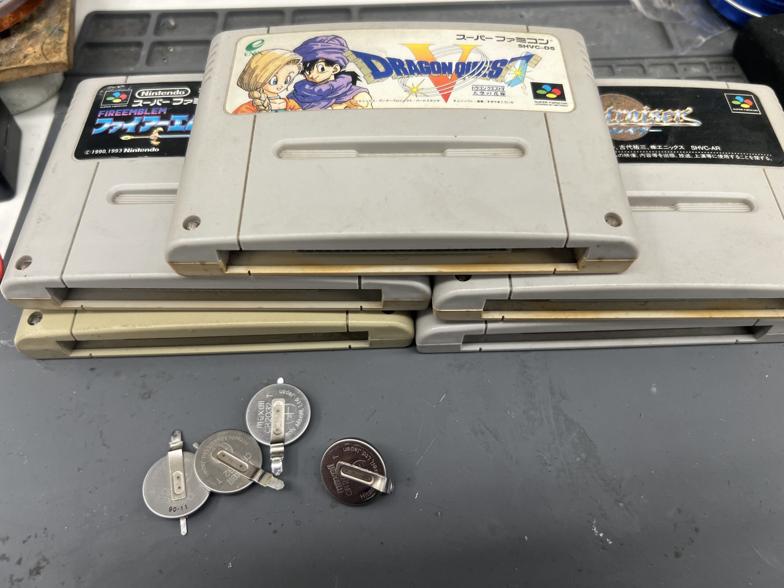 スーパーファミコン カセット電池交換【スーファミ電池交換】