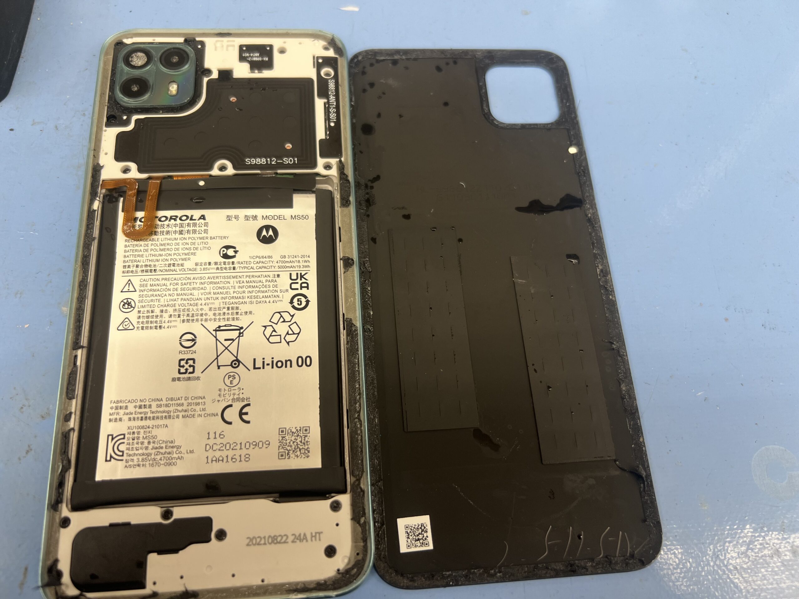 Motorola motoG50水没修理【Android 修理】