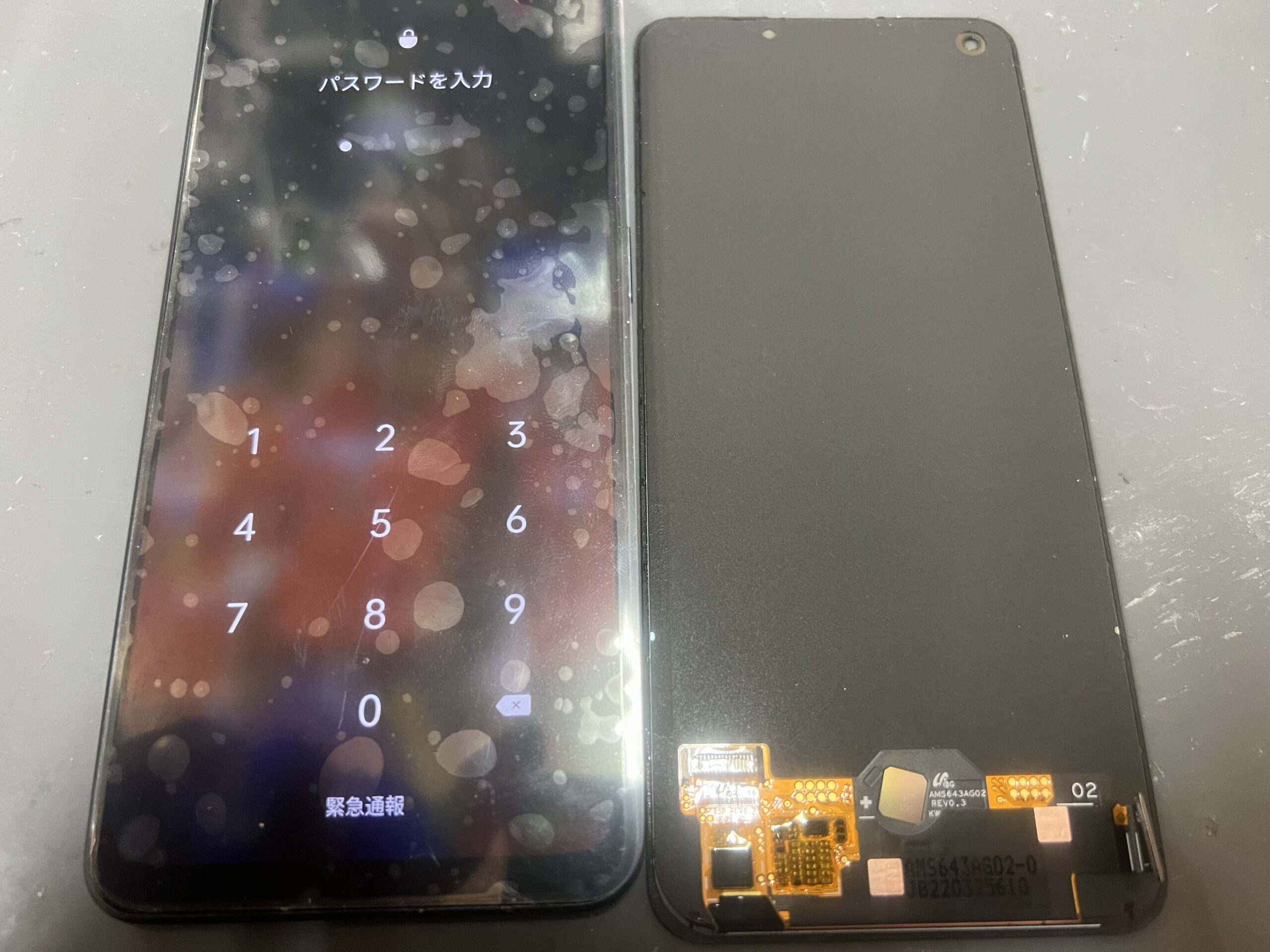 OPPO Reno7A 画面交換修理｜落として画面が映らなくなった事例【市川スマホ職人】