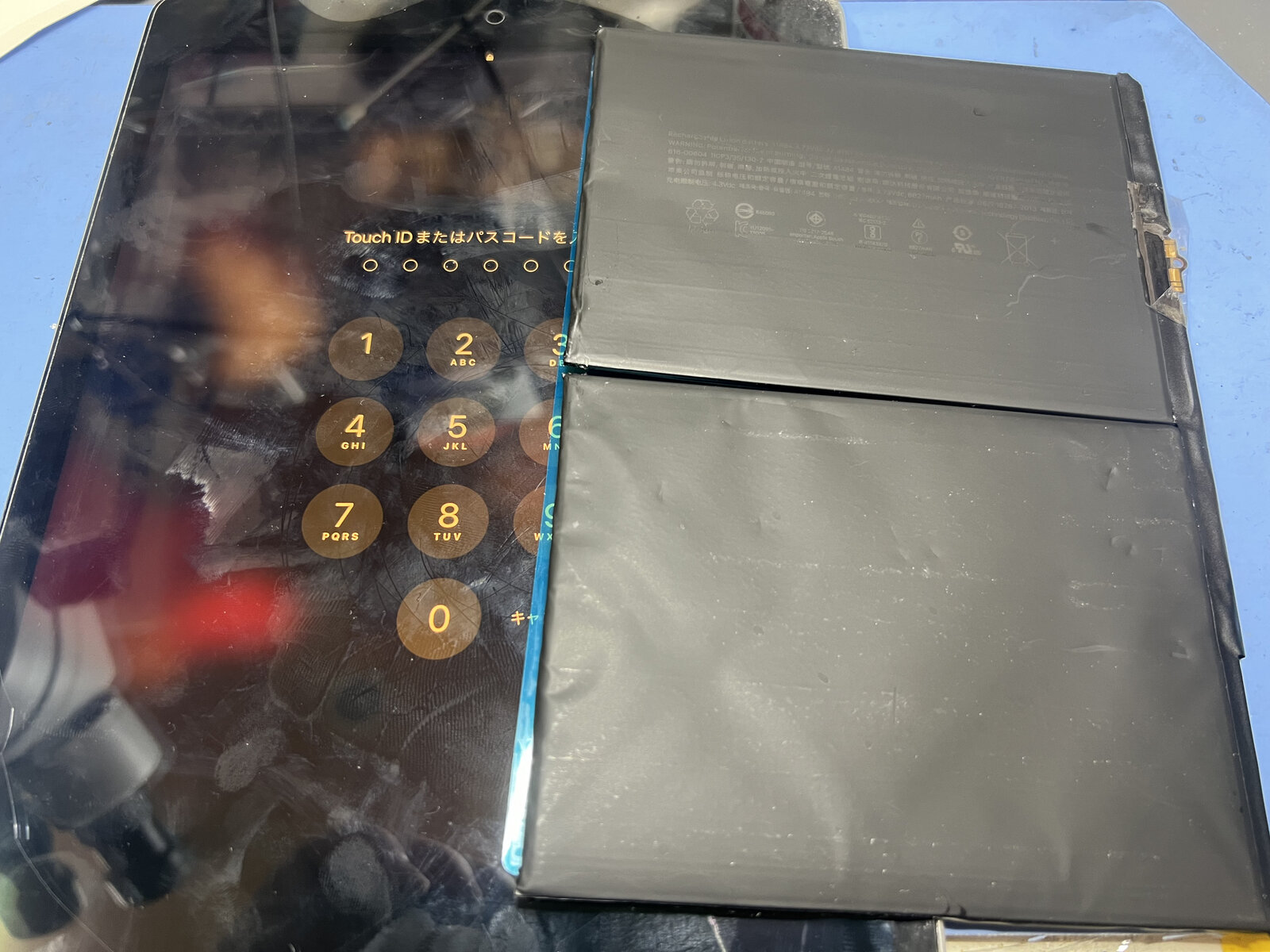iPad（第9世代）新品バッテリーへの交換完了・起動確認