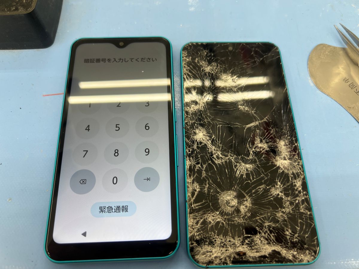 arrows We 基板載せ替え後、正常に起動しロック画面が表示された状態